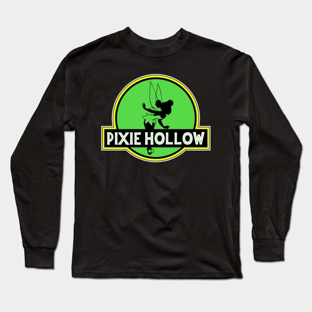 Pixie Hollow GREEN Long Sleeve T-Shirt by old_school_designs